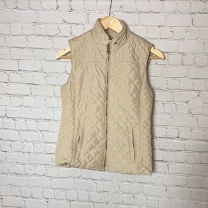Small Blue Rain Vest in Cream